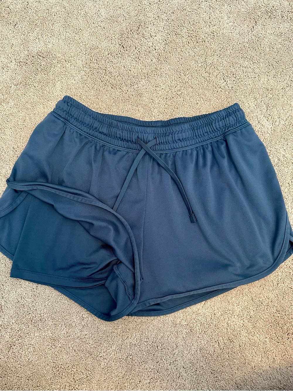 Champion Navy Women's Athletic Shorts with Built-In Liner